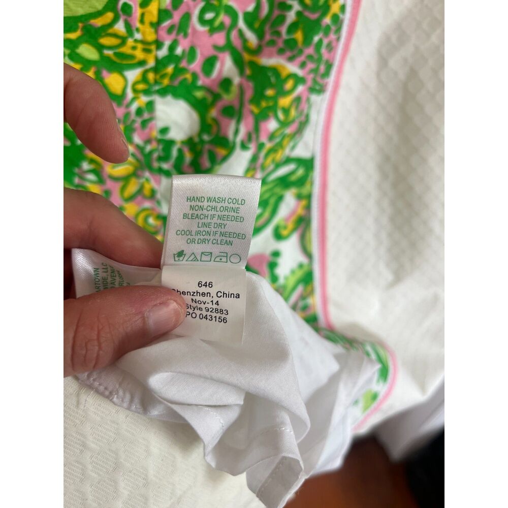 Lilly Pulitzer Angela Seeing Pink Elephants Strapless Sweetheart Dress SZ 10 NWT - Picture 13 of 13